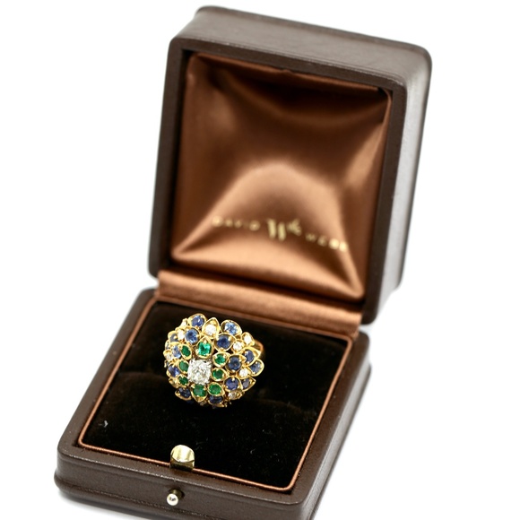 David Webb Antique Tri Colored Ring - Picture 8 of 17